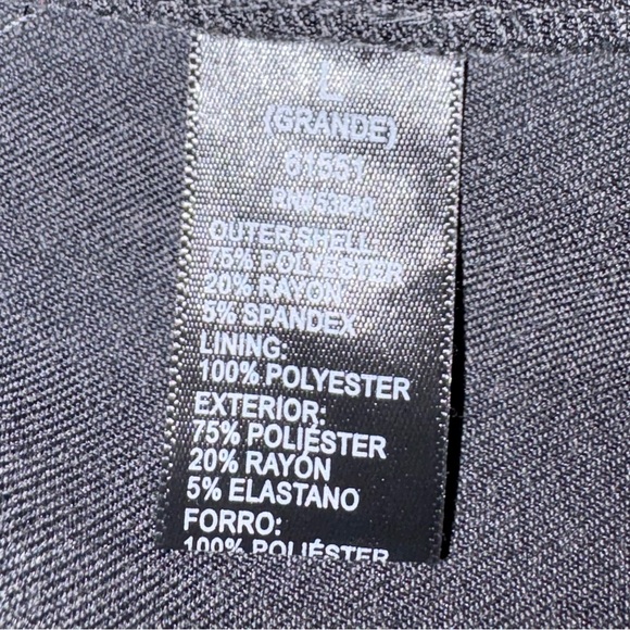 Ambiance Classic Charcoal Blazer with Pin Striped Lining L - Picture 10 of 13